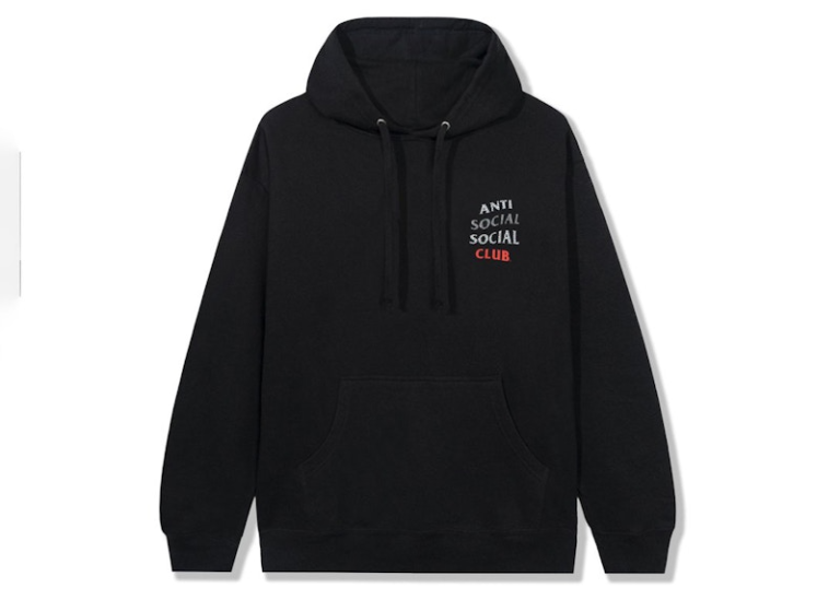 anti-social-social Club-hoodie-black